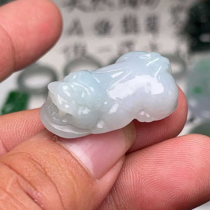 翡翠未镶嵌颈饰貔貅
