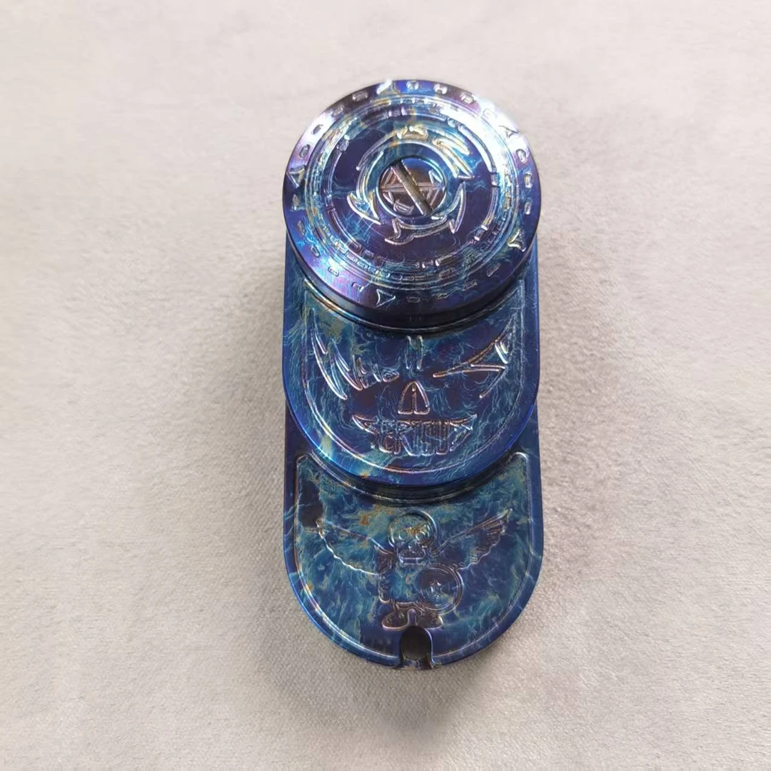 躁动双头设计棘轮转子律动EDC机械直推旋转推牌解压玩具