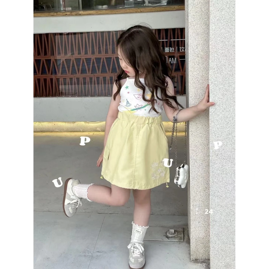 UPUP-9958-儿童女童时尚休闲夏季洋气韩版半裙