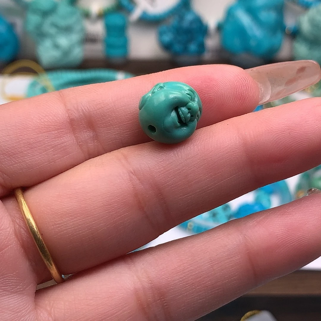 未镶嵌卡11雕刻单珠