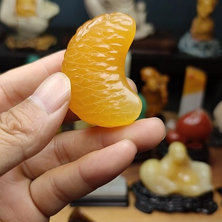 寿山石印石手把件手把件
