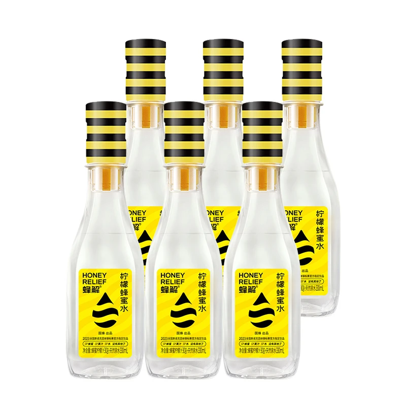 蜂解柠檬蜂蜜水分离式果味饮料健康饮料360g/瓶火锅店批发