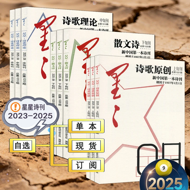 星星诗刊杂志2025年1-9月全年订阅诗歌原创/诗歌理论/散文诗