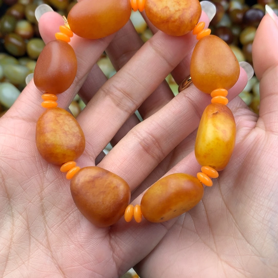 和田玉未镶嵌手链