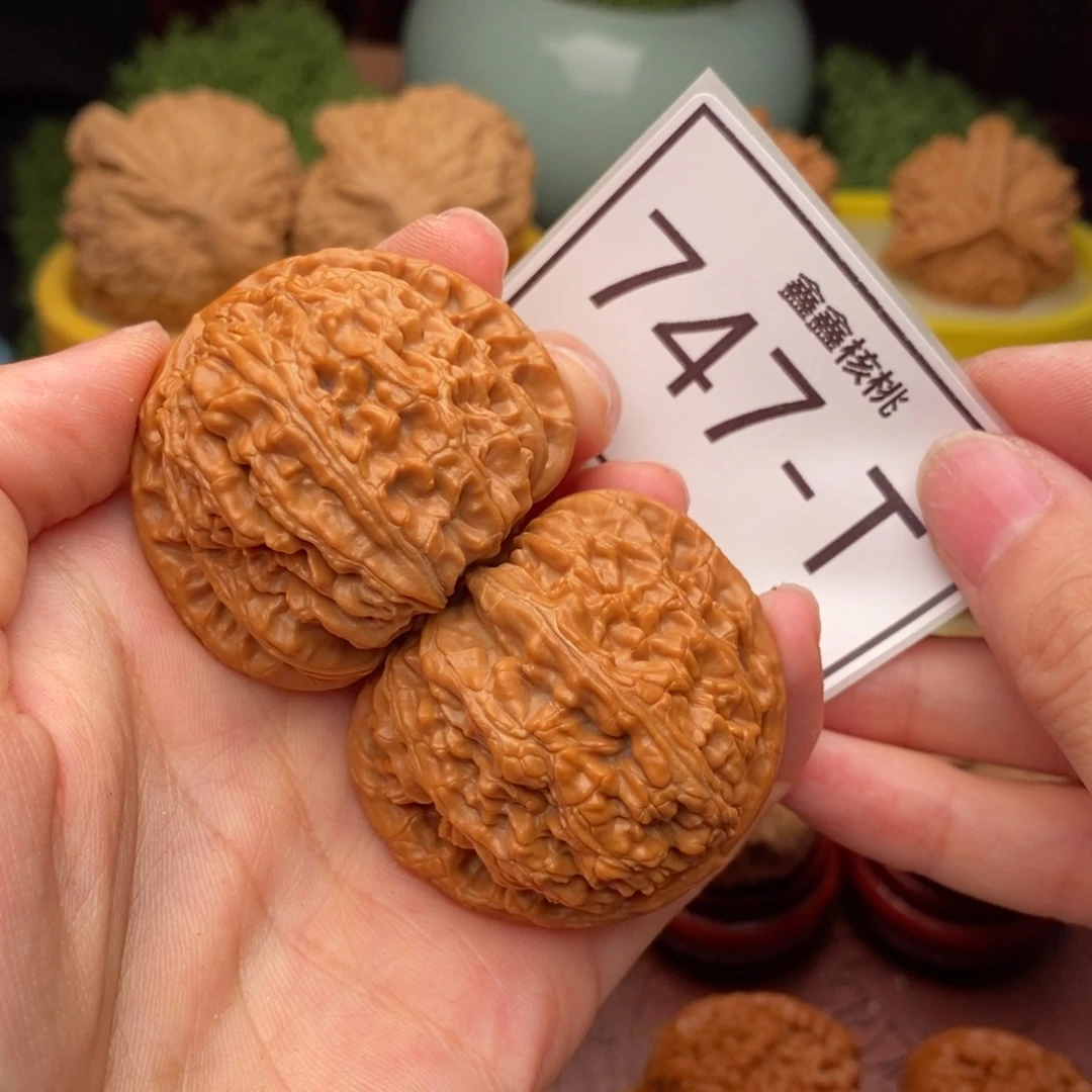 文玩核桃把件白狮43