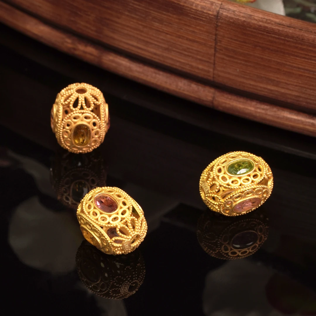 天然碧玺糖果色戒面镶嵌吊坠款首饰（正品 带证）（多样性发其一）