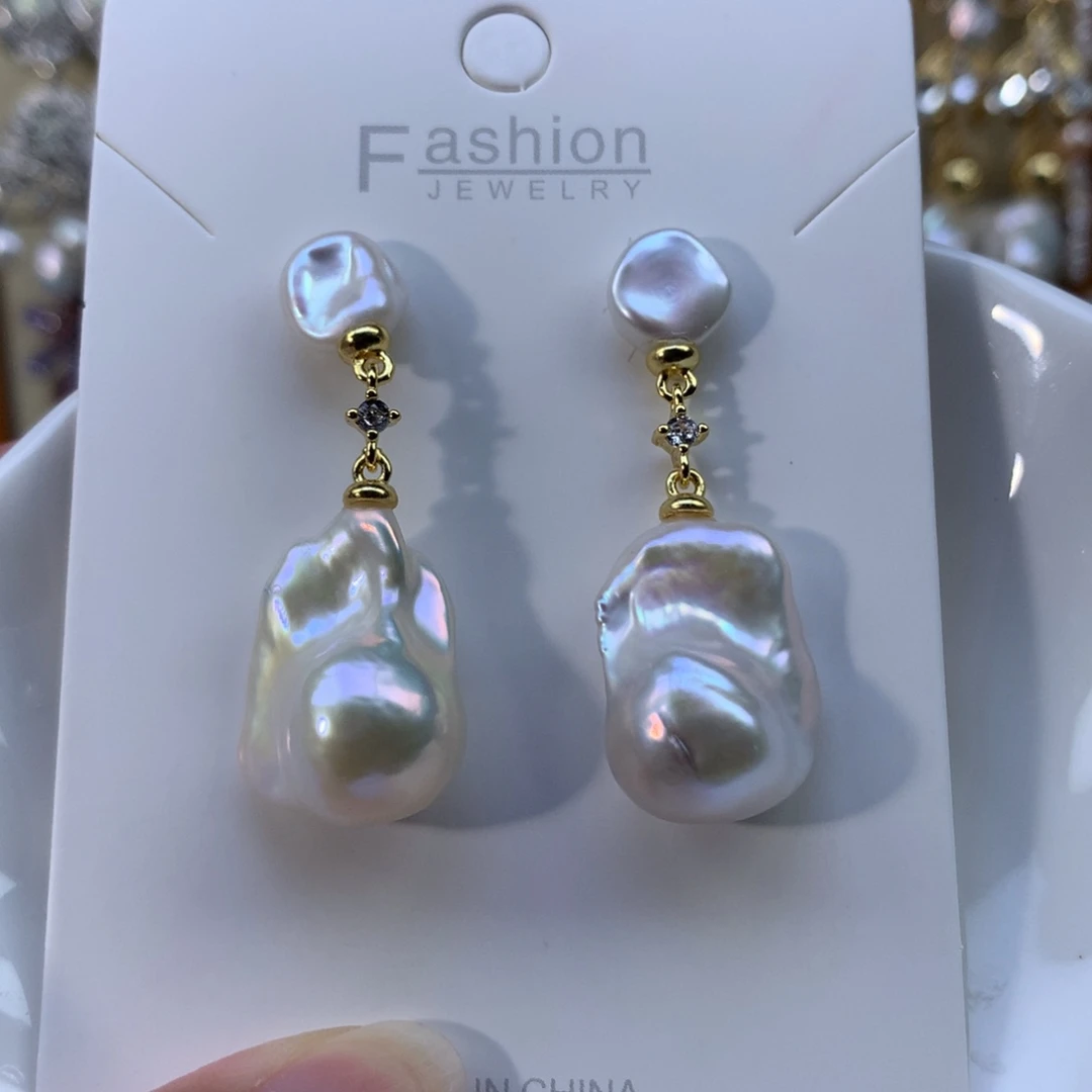 合金淡水珍珠耳环特价2705