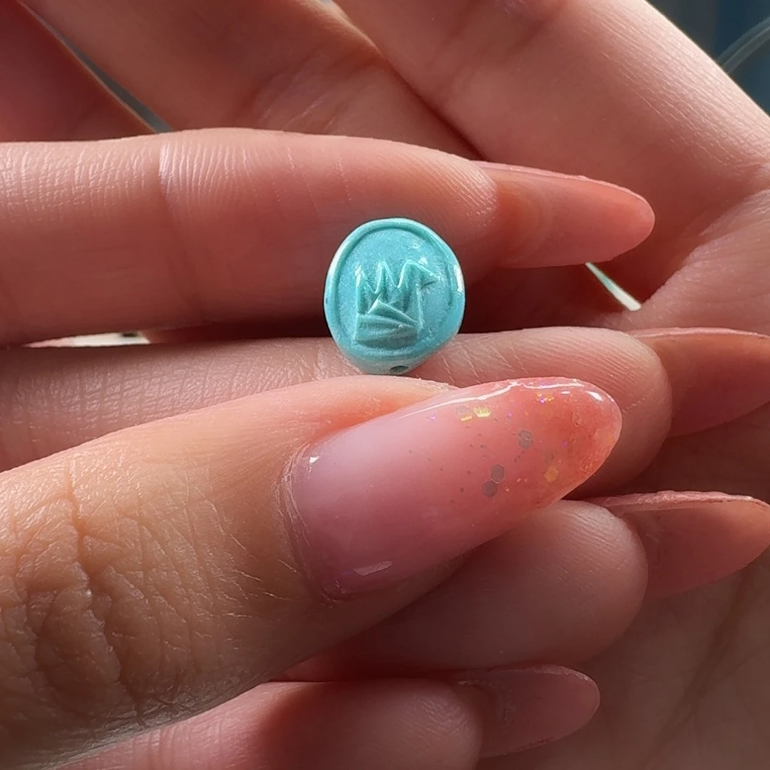 绿松石未镶嵌吊坠(不含链)千纸鹤纸飞机