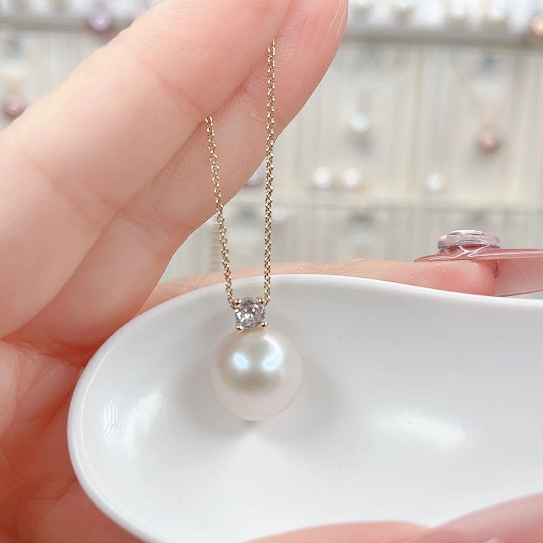 淡水珍珠吊坠(赠链)合金