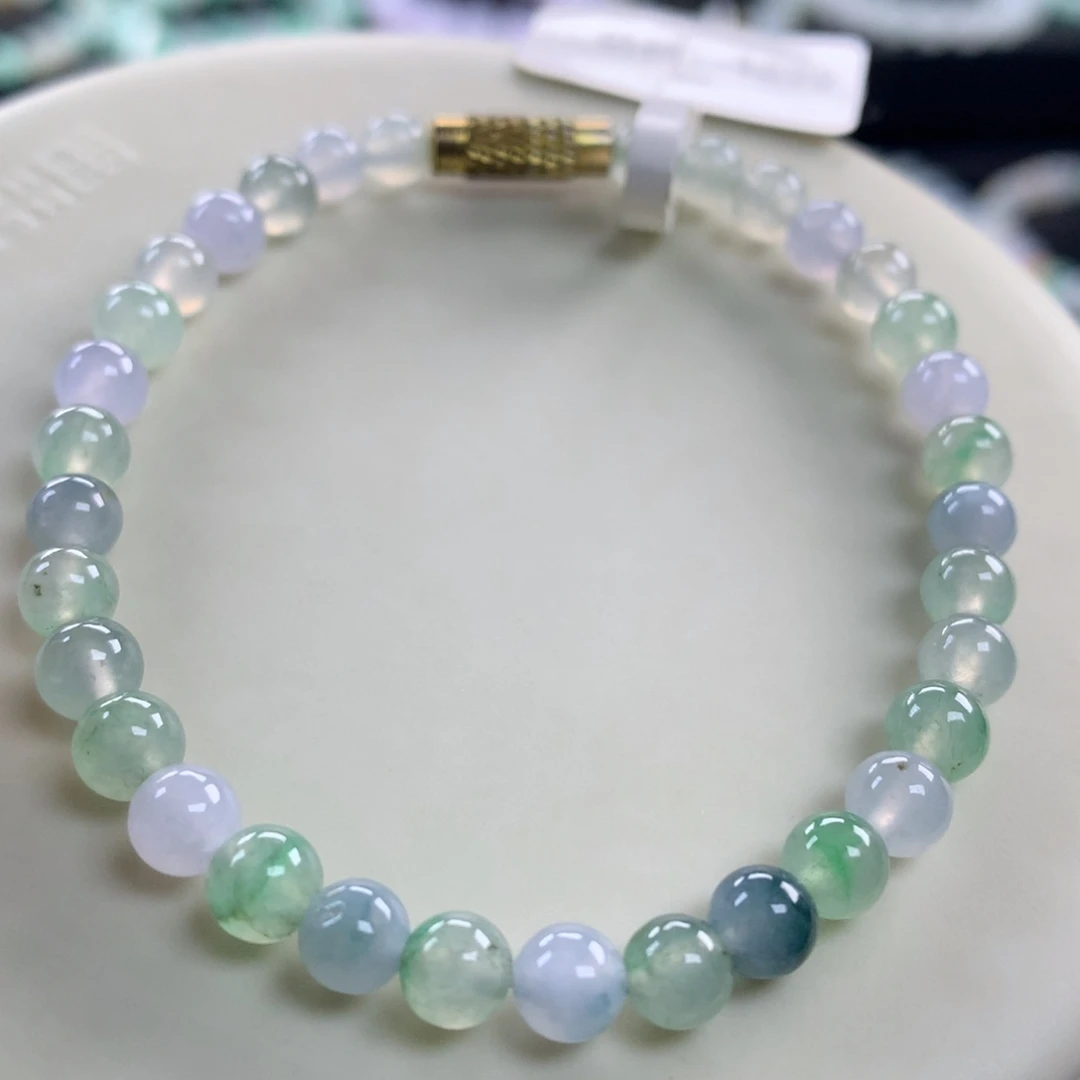 翡翠未镶嵌手链卡5