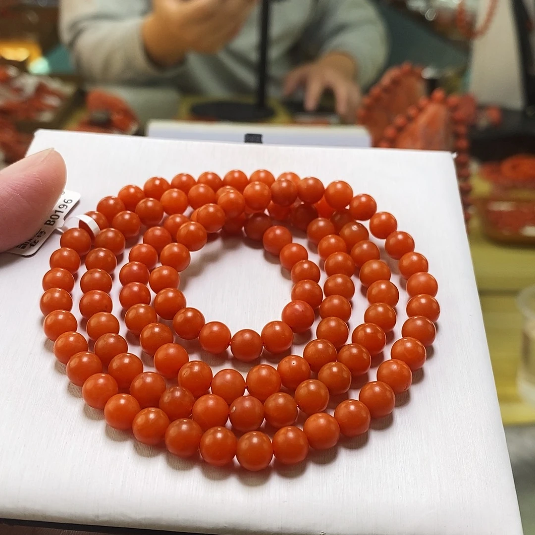南红玛瑙未镶嵌手链