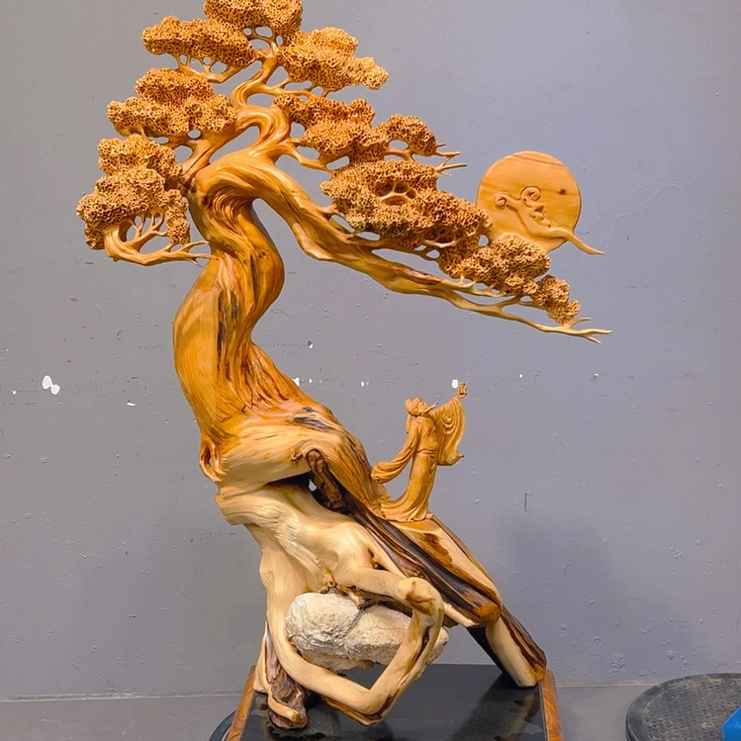 随***风柏木（崖柏）木雕艺术作品欣赏