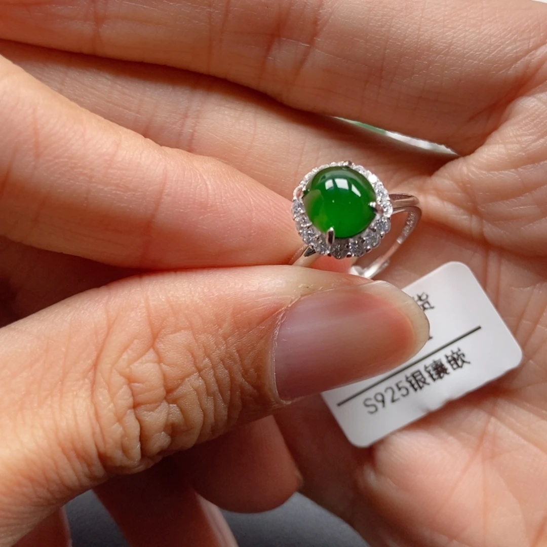 翡翠银S925镶嵌颈饰