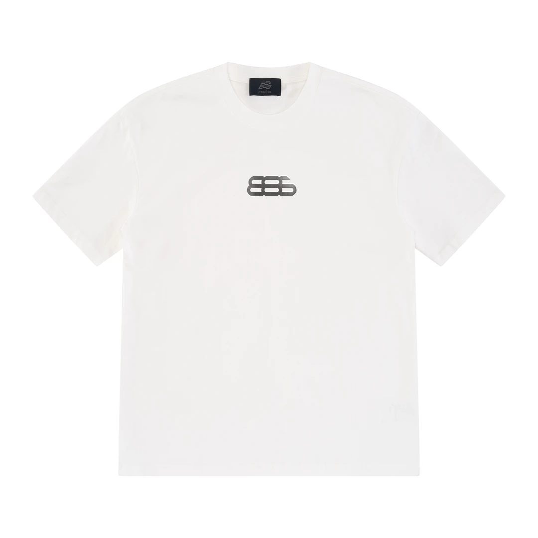 E86LAB运动基础LOGO圆领短袖高街简约休闲男女同款短袖