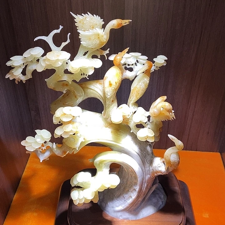 蛇纹石玉（覆膜）合金珠宝奇石