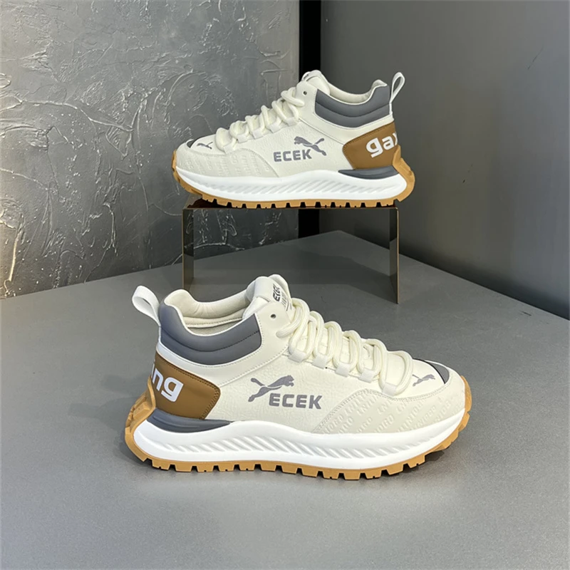 男鞋2025秋冬季新款时尚休闲鞋高帮软底百搭潮流轻质男士运动鞋子