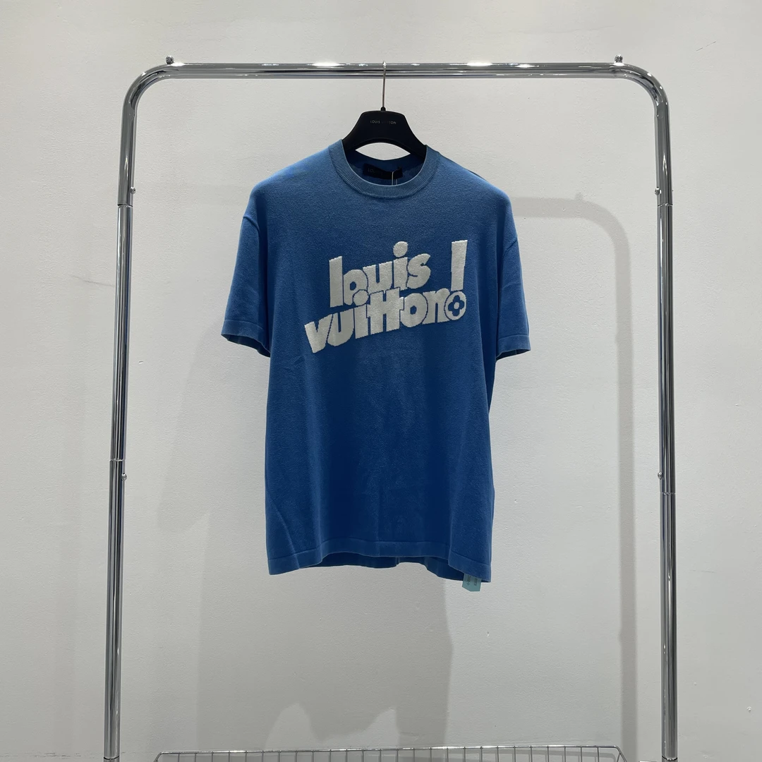 99新 LouisVuitton/路易威登 L针织logo短袖 yy00765 尺码m