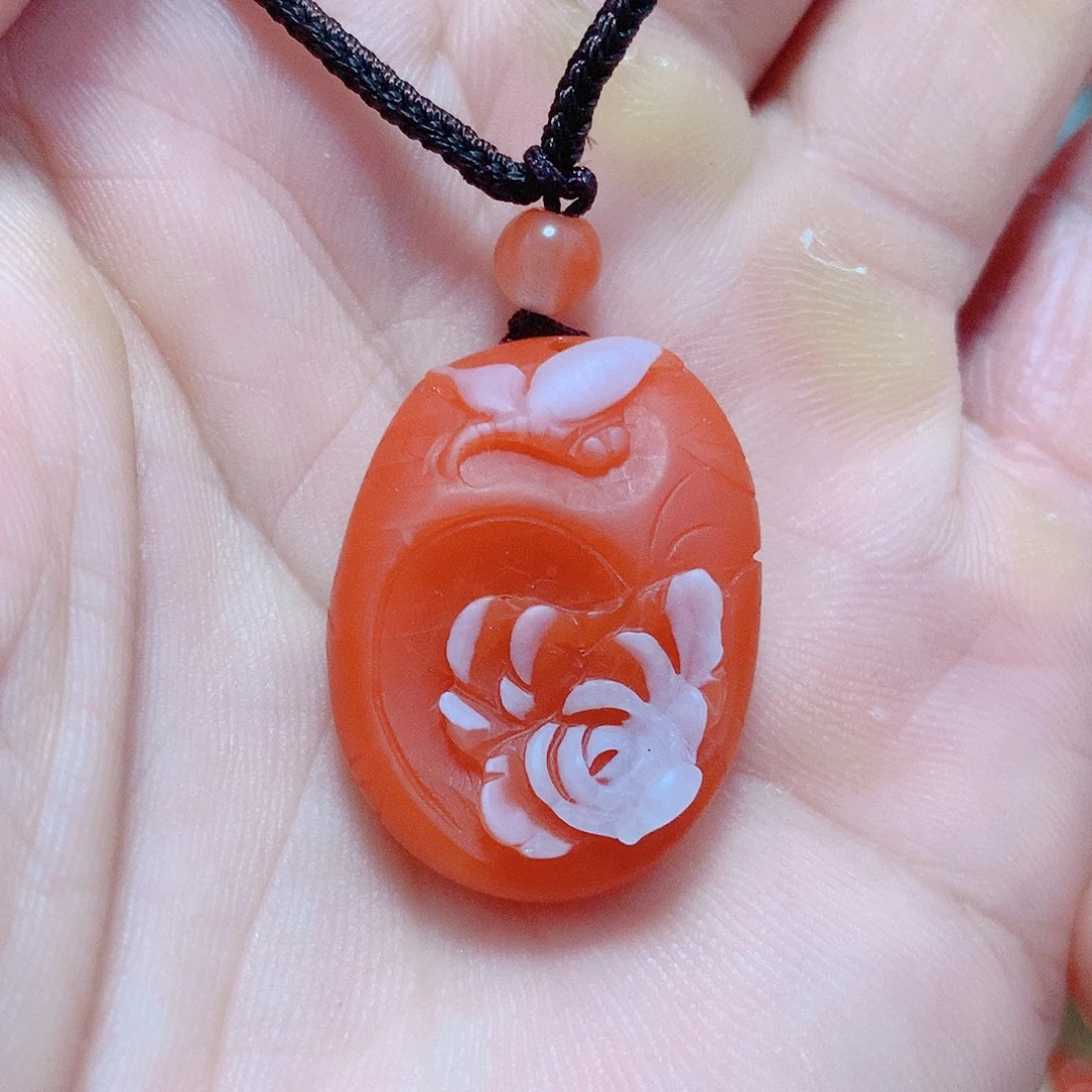 吊坠(不含链)未镶嵌南红玛瑙