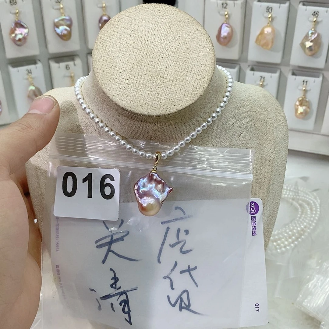 淡水珍珠颈饰合金