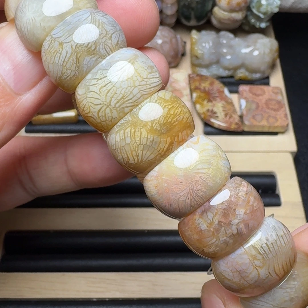 硅化玉未镶嵌纯天然色有机玉石保真色