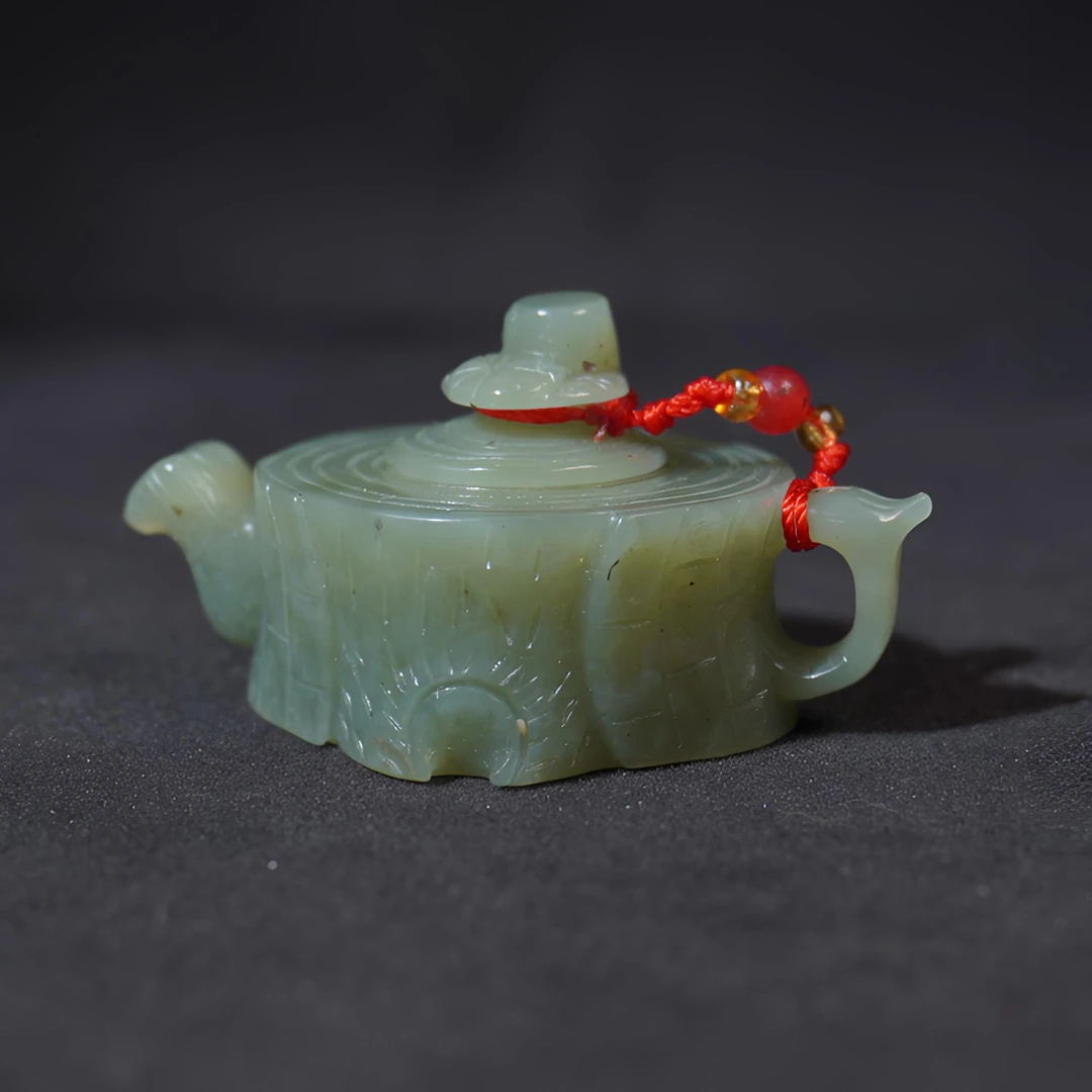 6SH51 清 和田玉把把壶