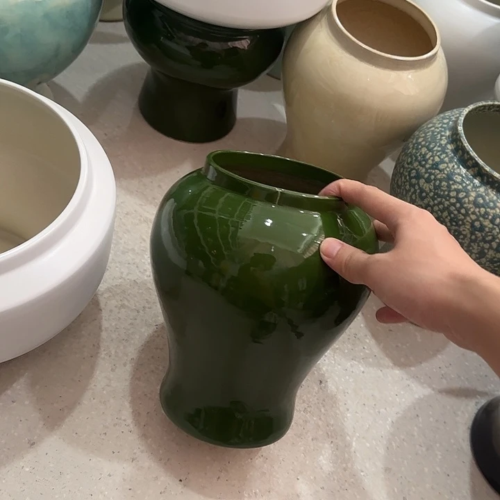 白泥花盆微瑕无孔