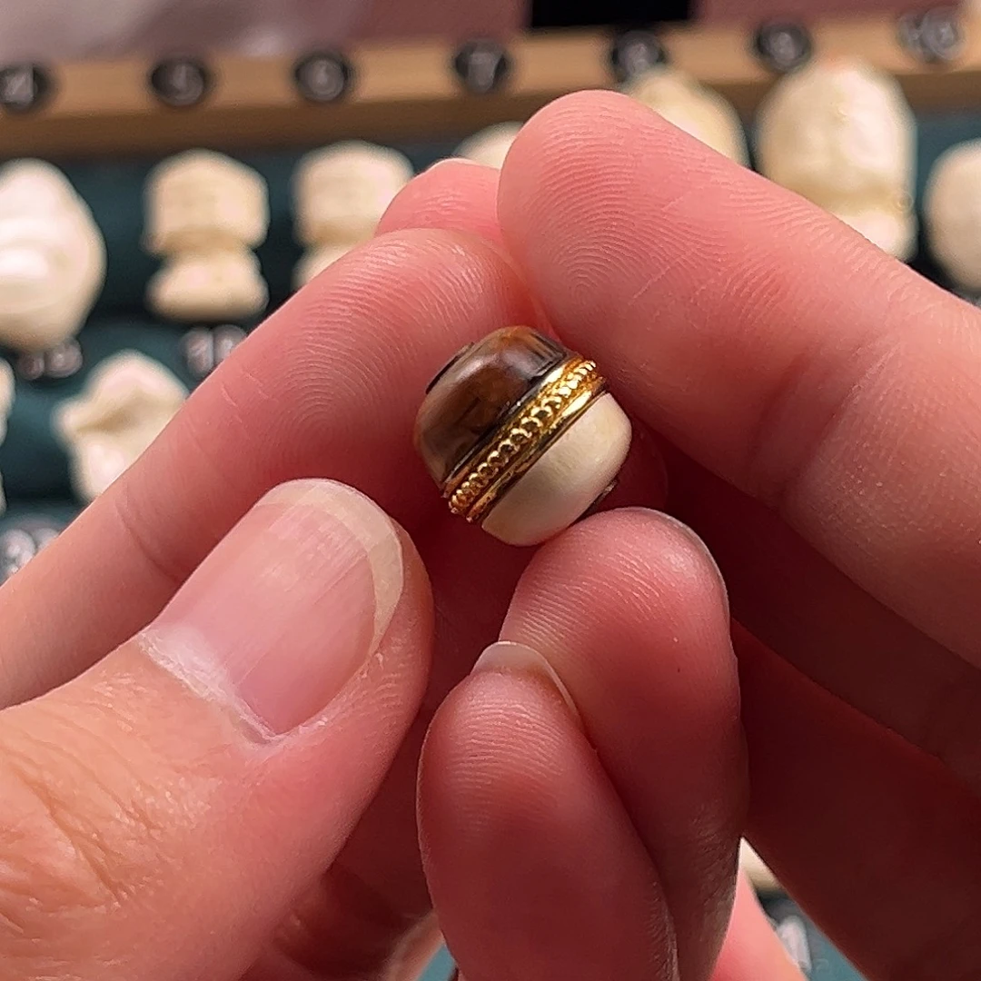 猛犸象牙其他12+阴阳汉堡珠