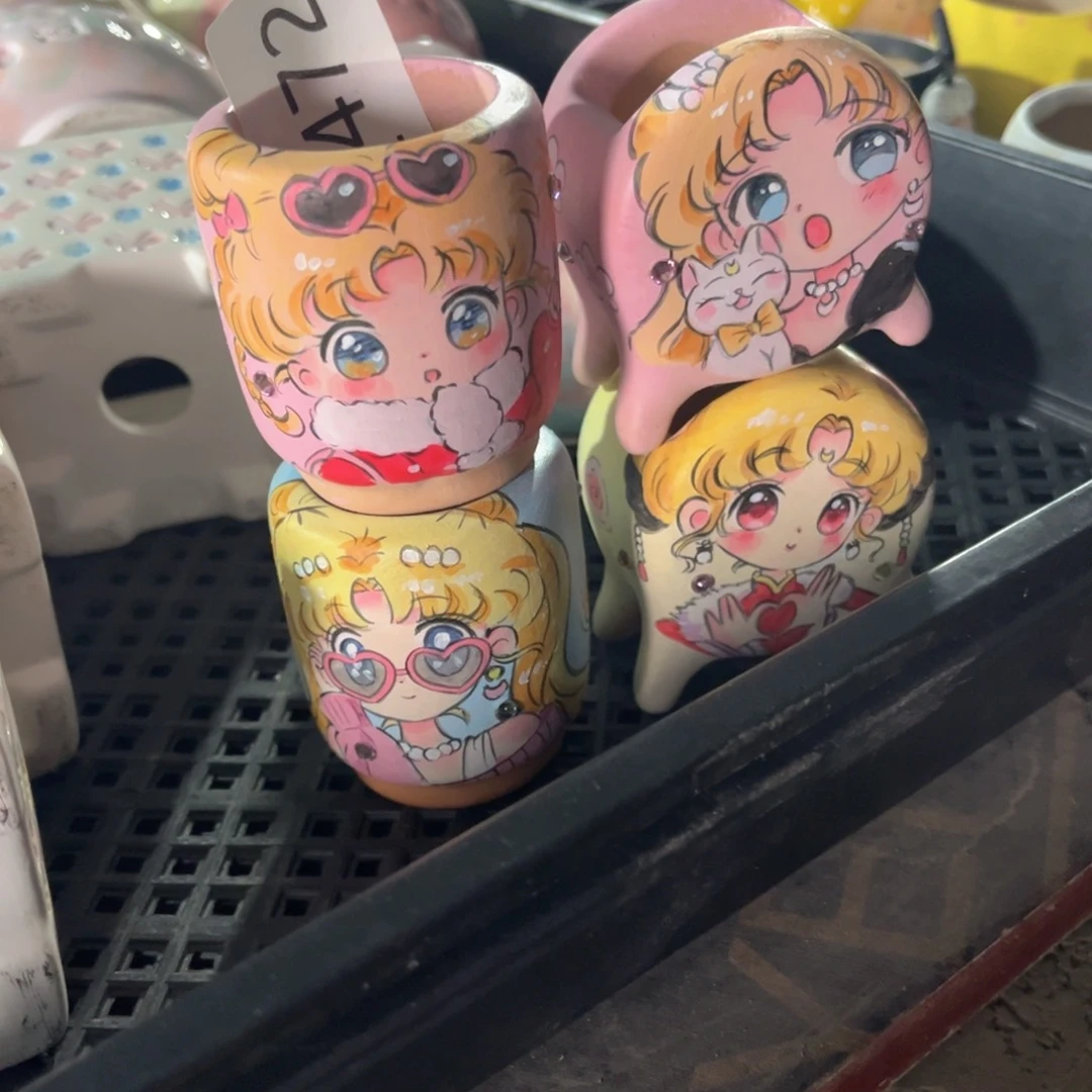 红陶哦**哟编号472花盆4个