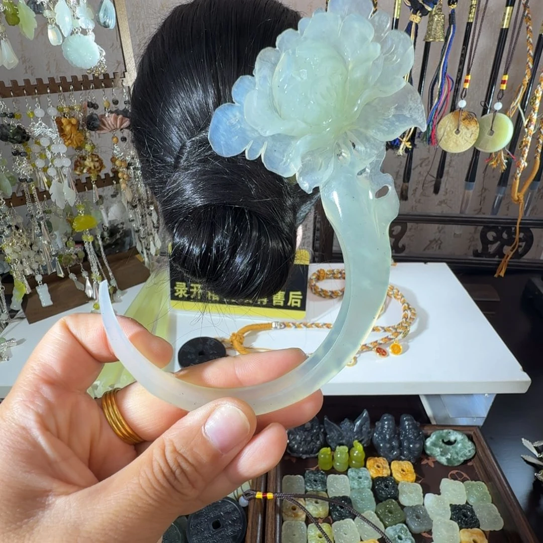 岫玉未镶嵌发簪福利款