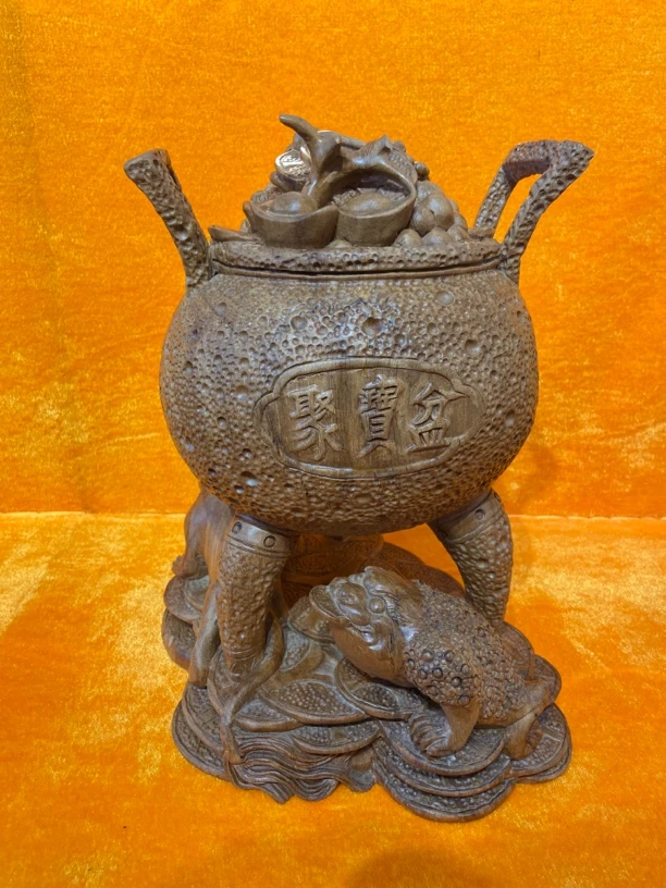 香樟木创意设计风格、聚宝盆