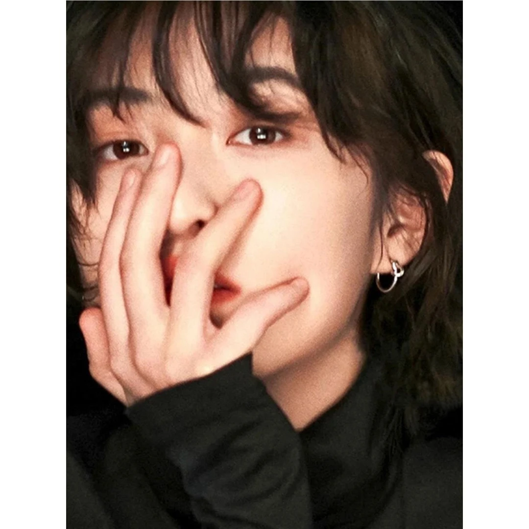 合金耳饰 @APRIL「邻家妹妹」子枫同款耳环蚊香盘耳夹百搭冷淡风