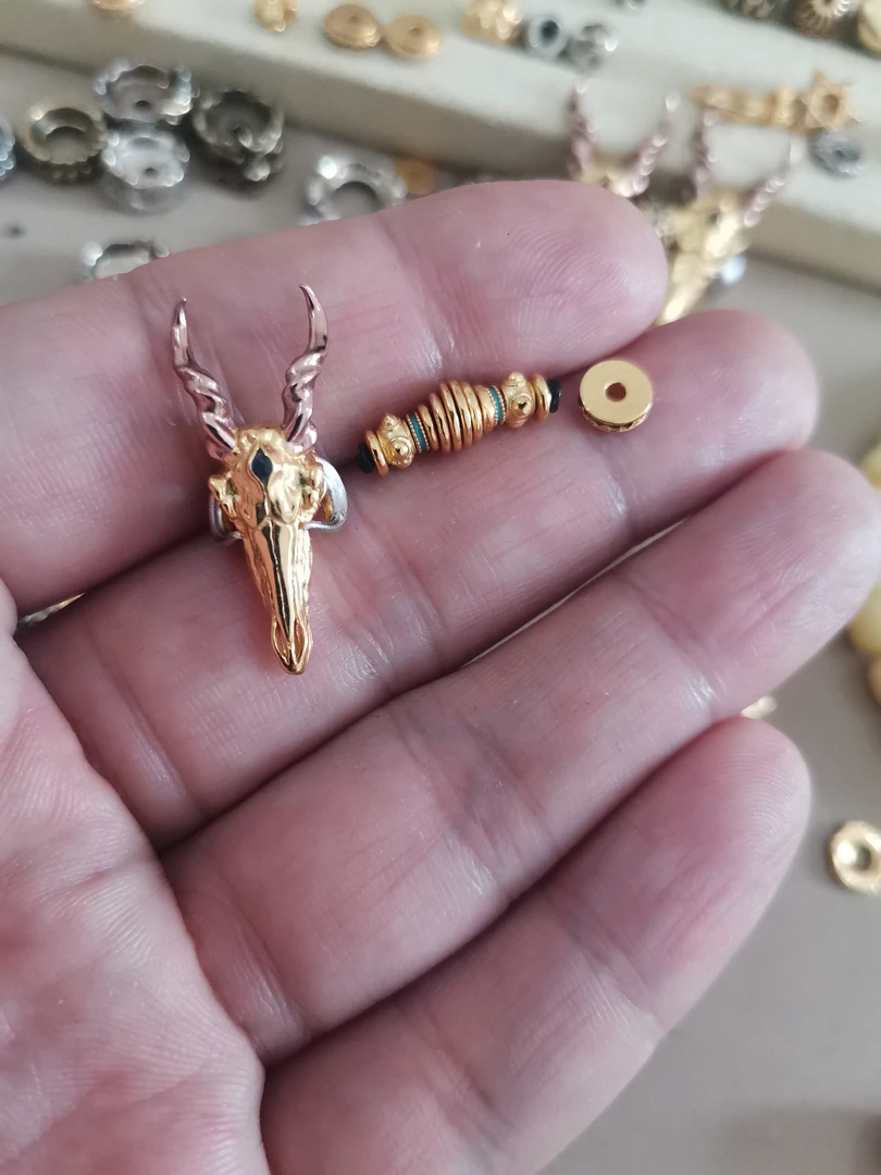 925银银制品 甘影老板配饰一组8羊头