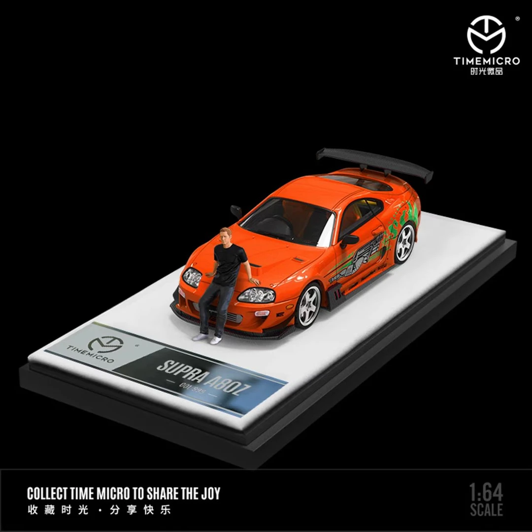 现货.TIMEMICRO丰田SUPRA 速度与激情人偶款 1:64合金汽车模型