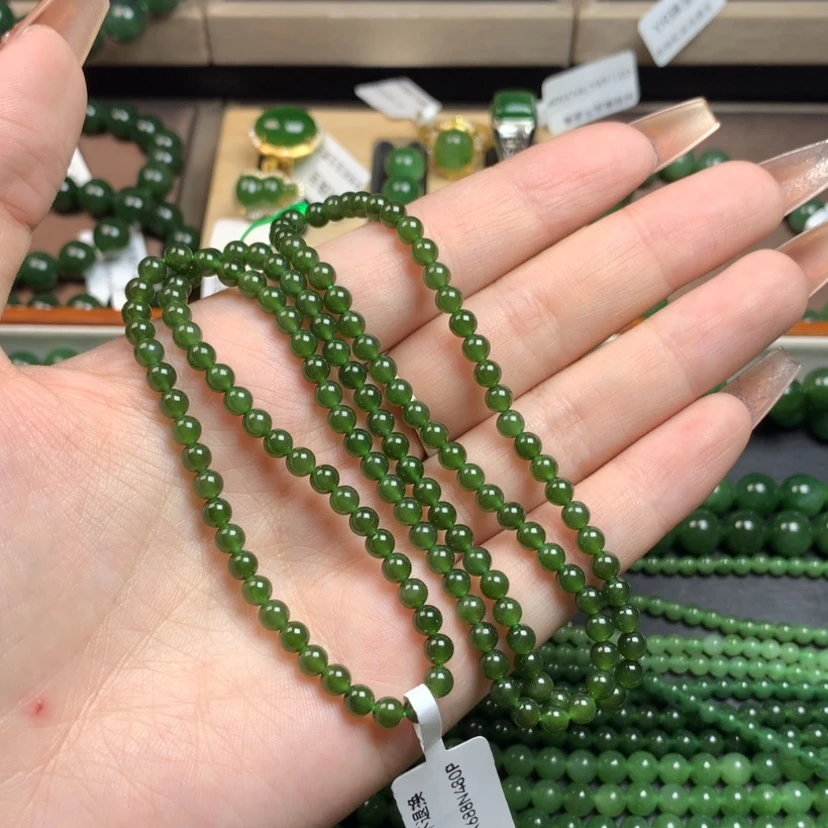 【闪购商品】和田玉（碧玉）颈饰未镶嵌4m无黑点