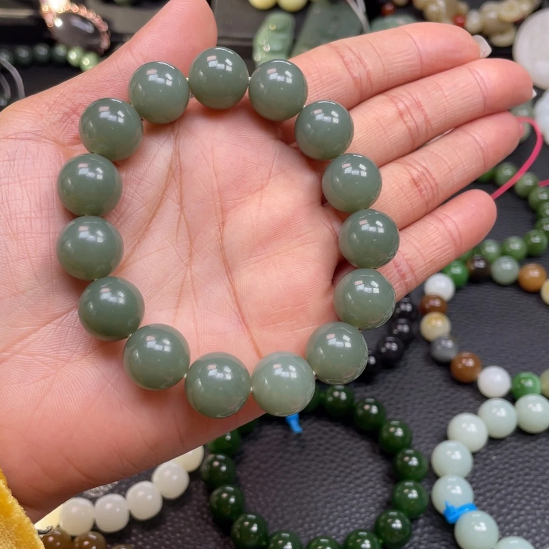 和田玉未镶嵌手链