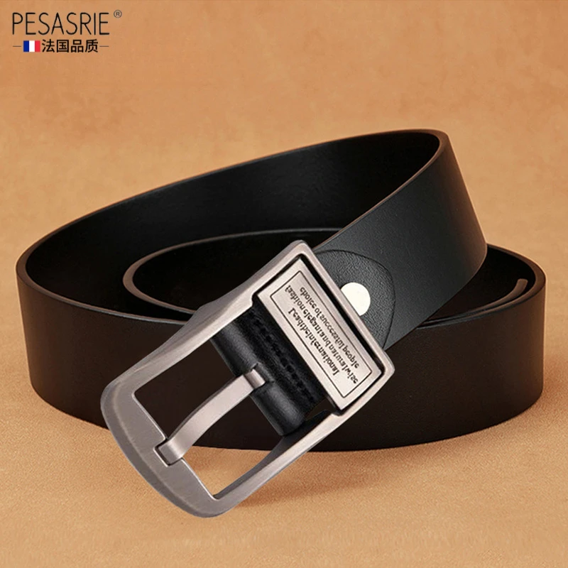 皮带男真皮商务针扣男士腰带休闲中青年牛皮新款裤腰带高档礼物
