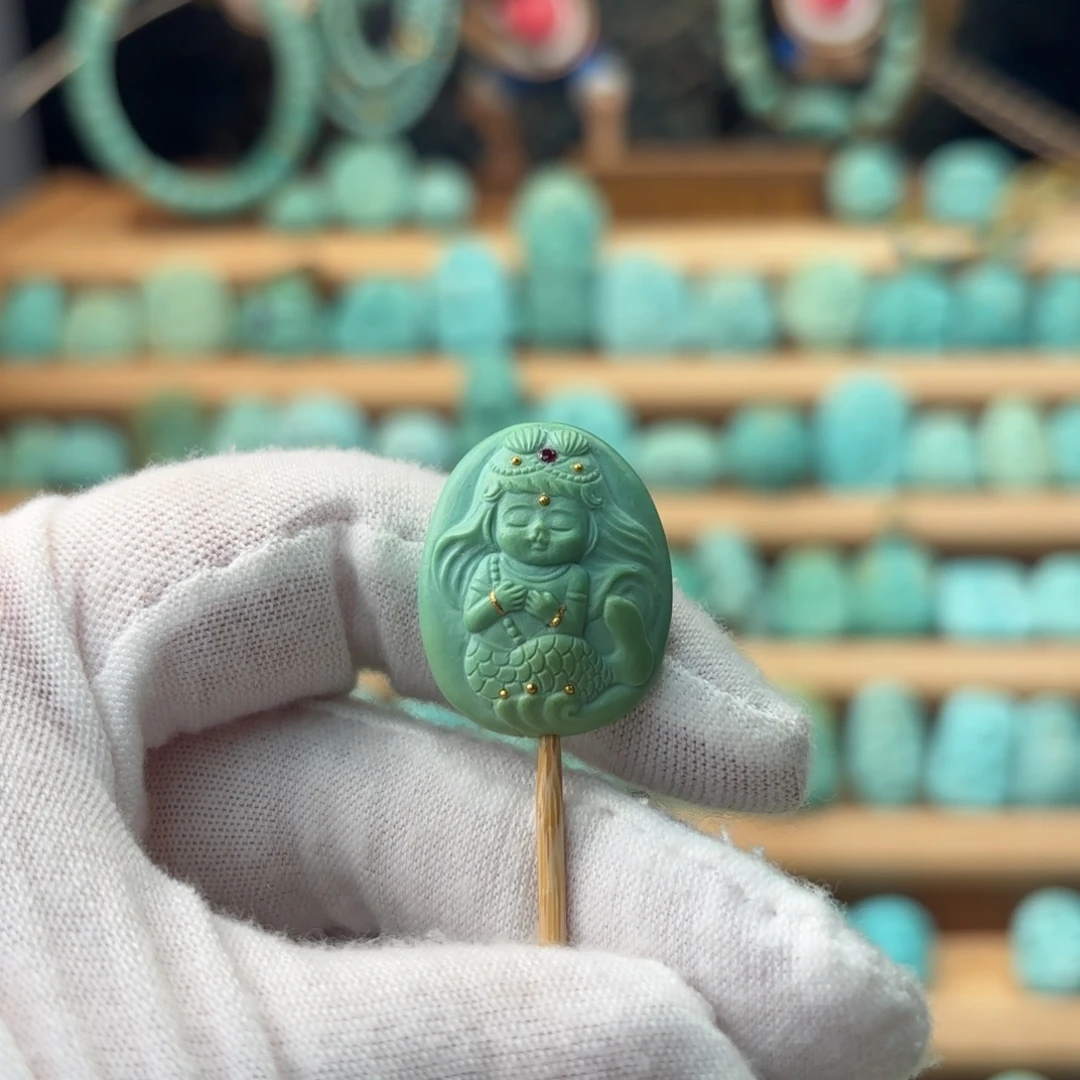 绿松石未镶嵌配饰