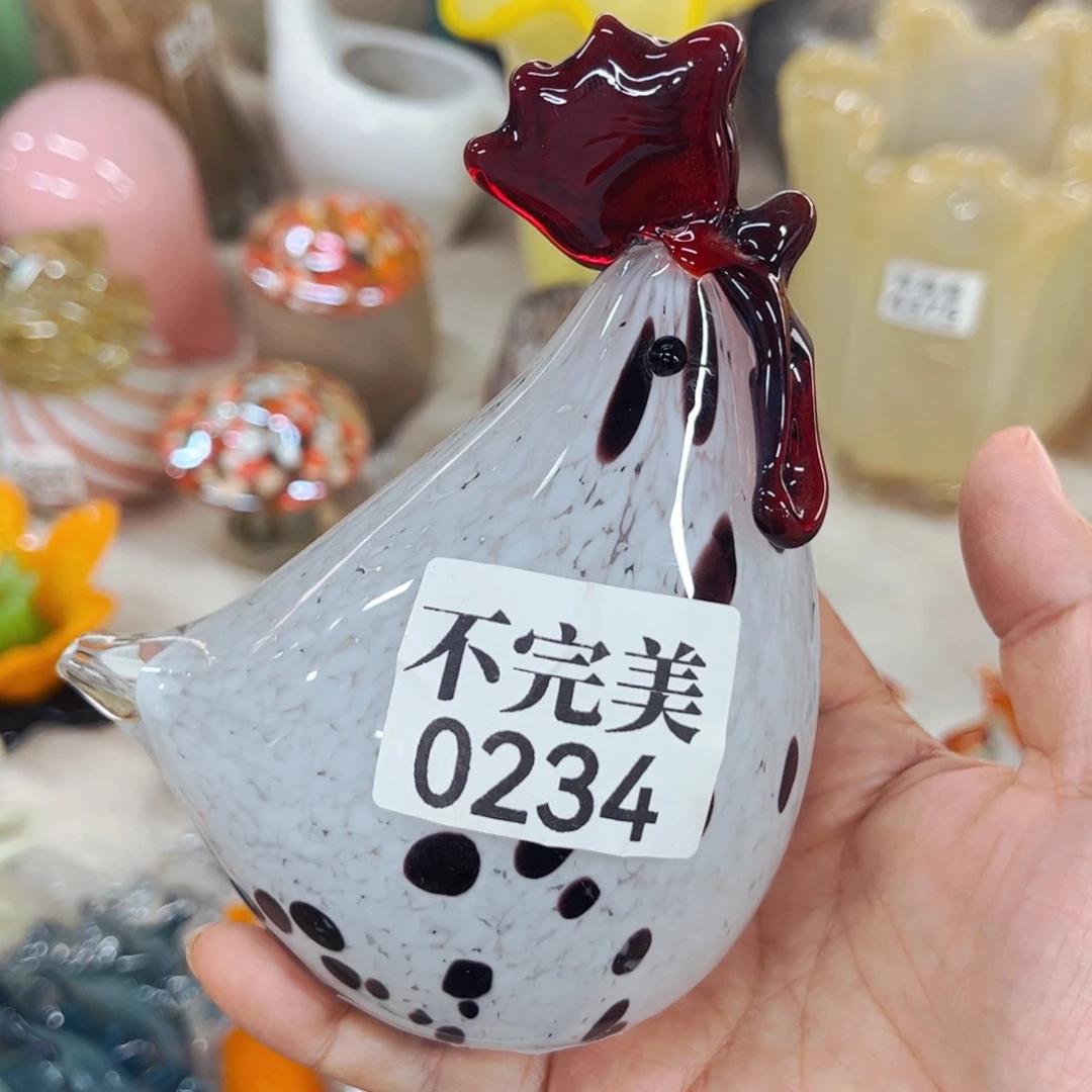 0234 家悦美居琉璃花瓶摆件不完美