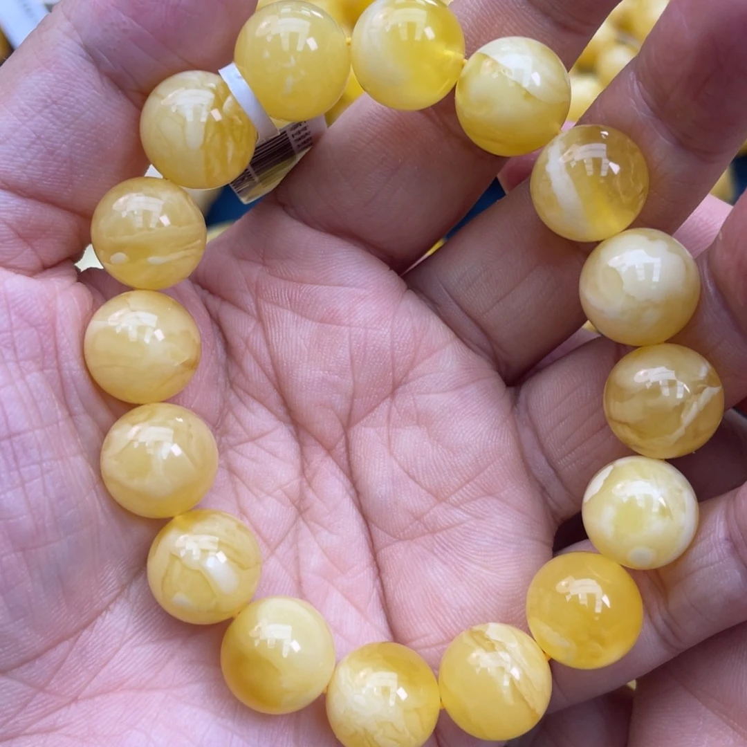琥珀裸石未镶嵌琥珀蜜蜡13m m