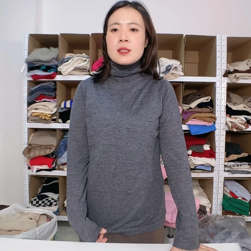【闪购商品】精纺灰色羊绒