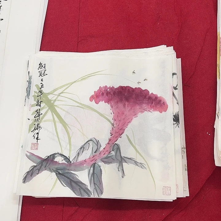 国画花鸟等多种鸟类的