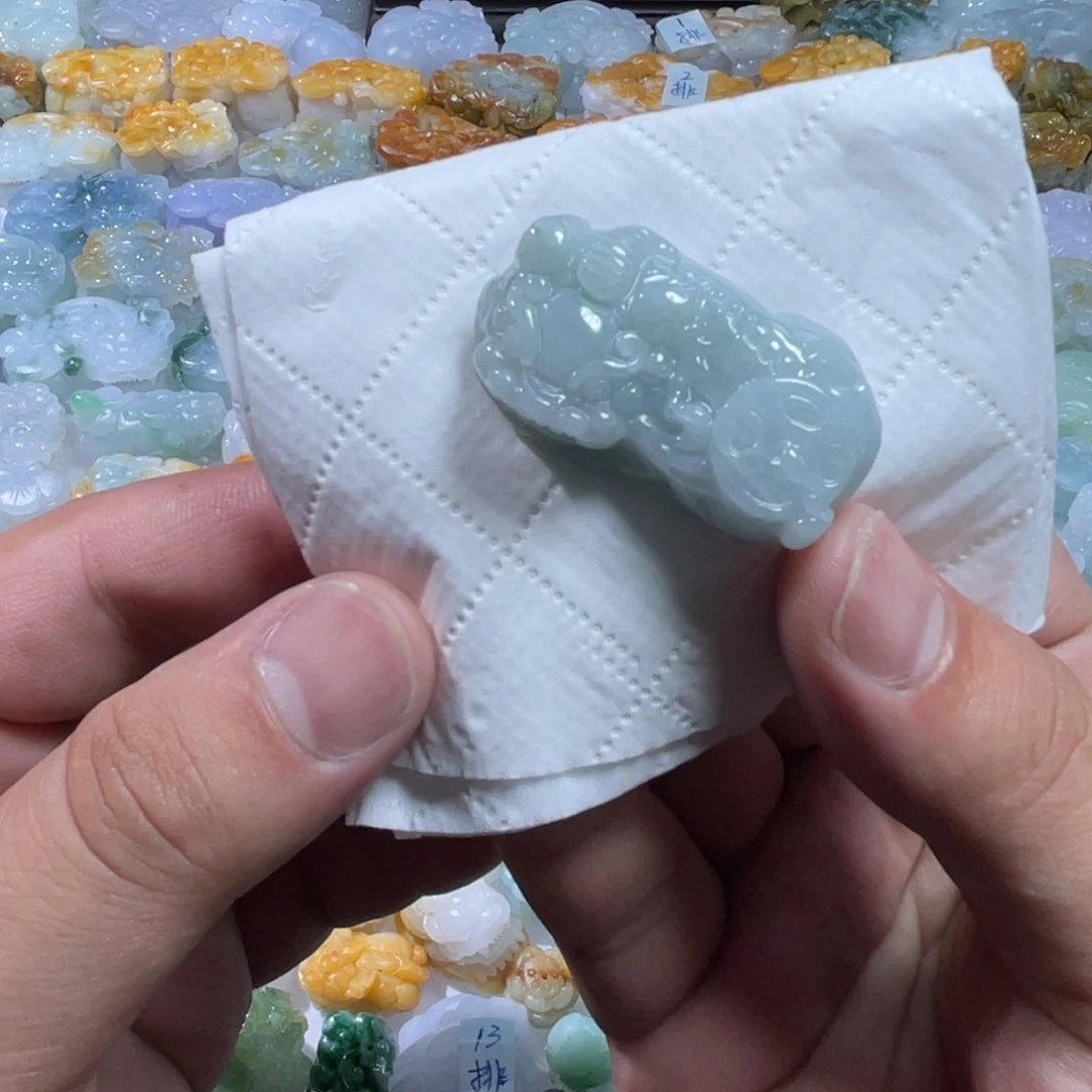 翡翠未镶嵌颈饰天然