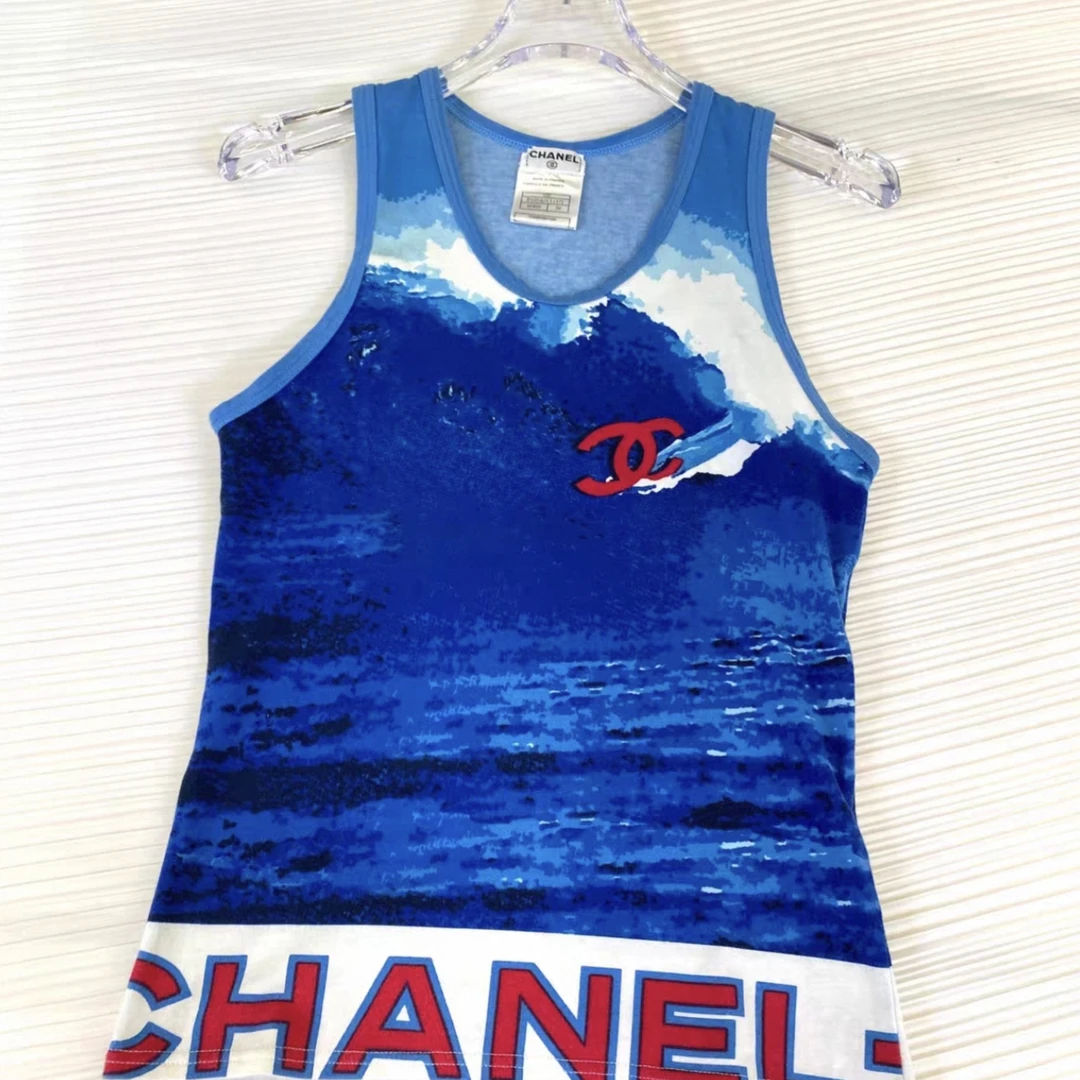 95新 Chanel/香奈儿 香奈儿中古背心/dd719服装