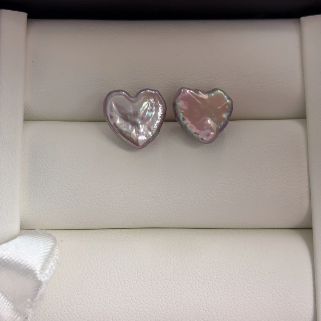 银S925镶嵌耳饰淡水珍珠