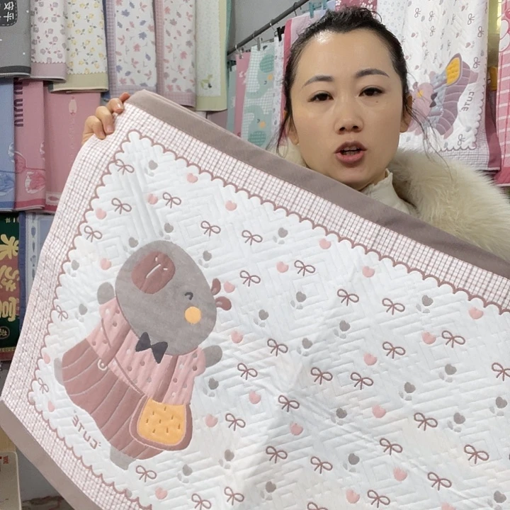 棉特价咖色快乐熊纯棉