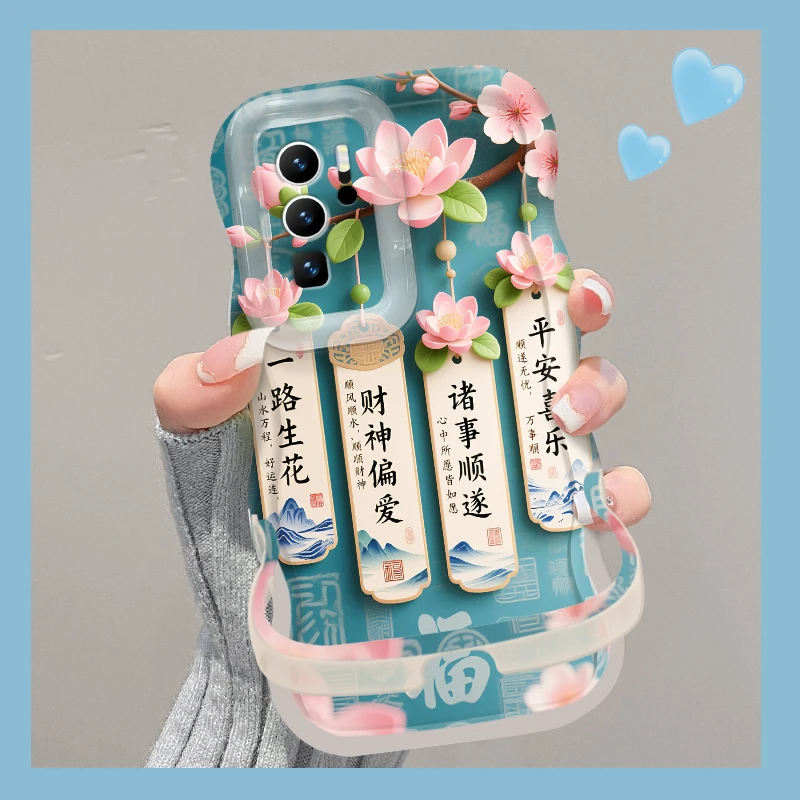 适用于华为P30PRO一路生花双支架全包防摔手机壳女款创意