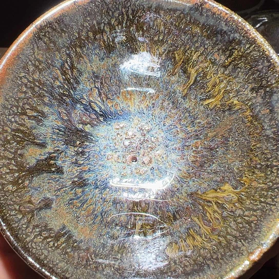 茶盏瑕疵不带礼盒落灰烧行知建盏