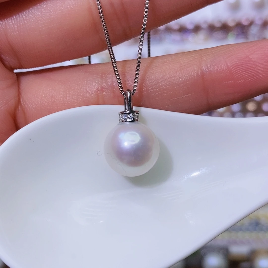 淡水珍珠颈饰银S925镶嵌