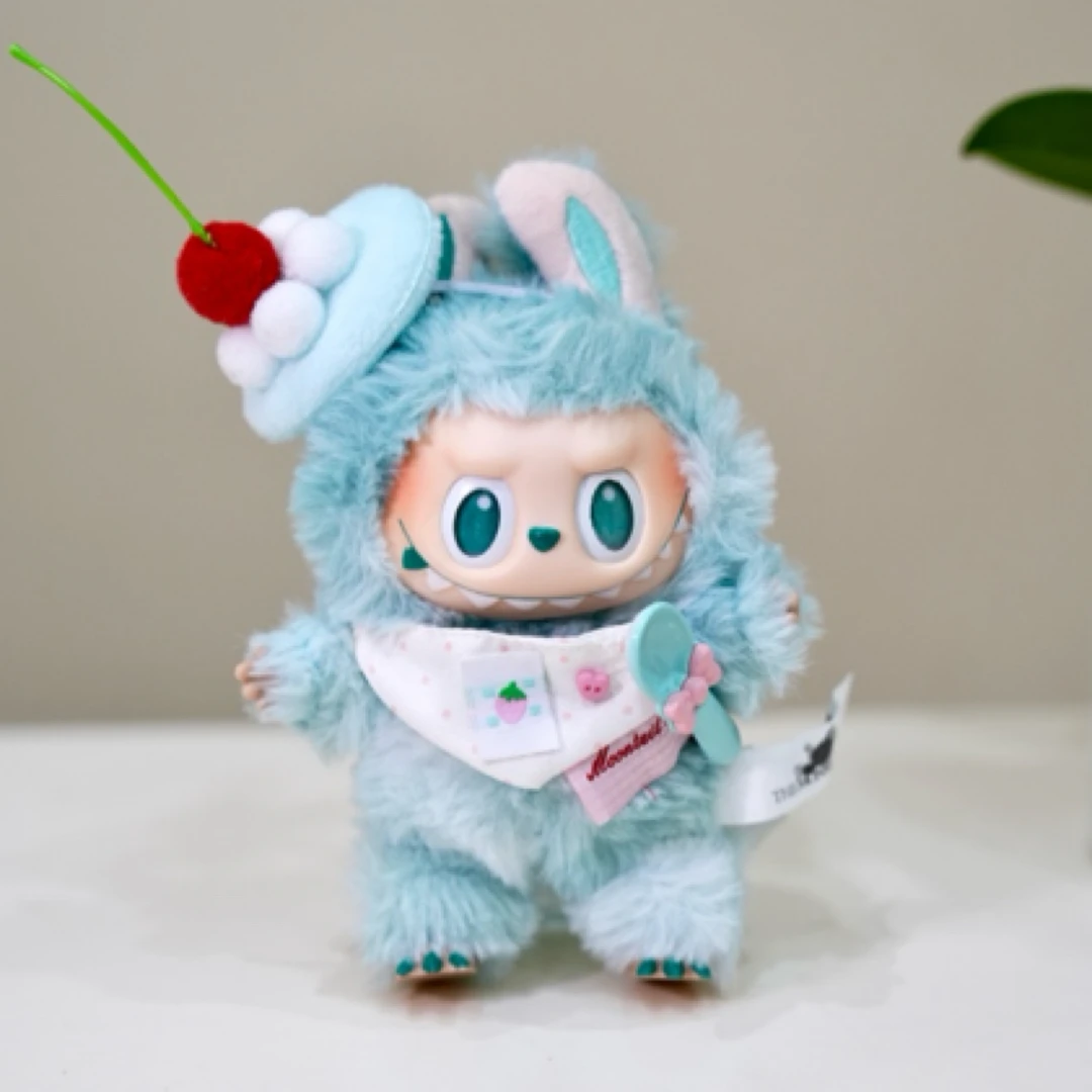 【围兜宝宝娃衣】17cm搪胶公仔换装 一二三代可穿草莓围兜