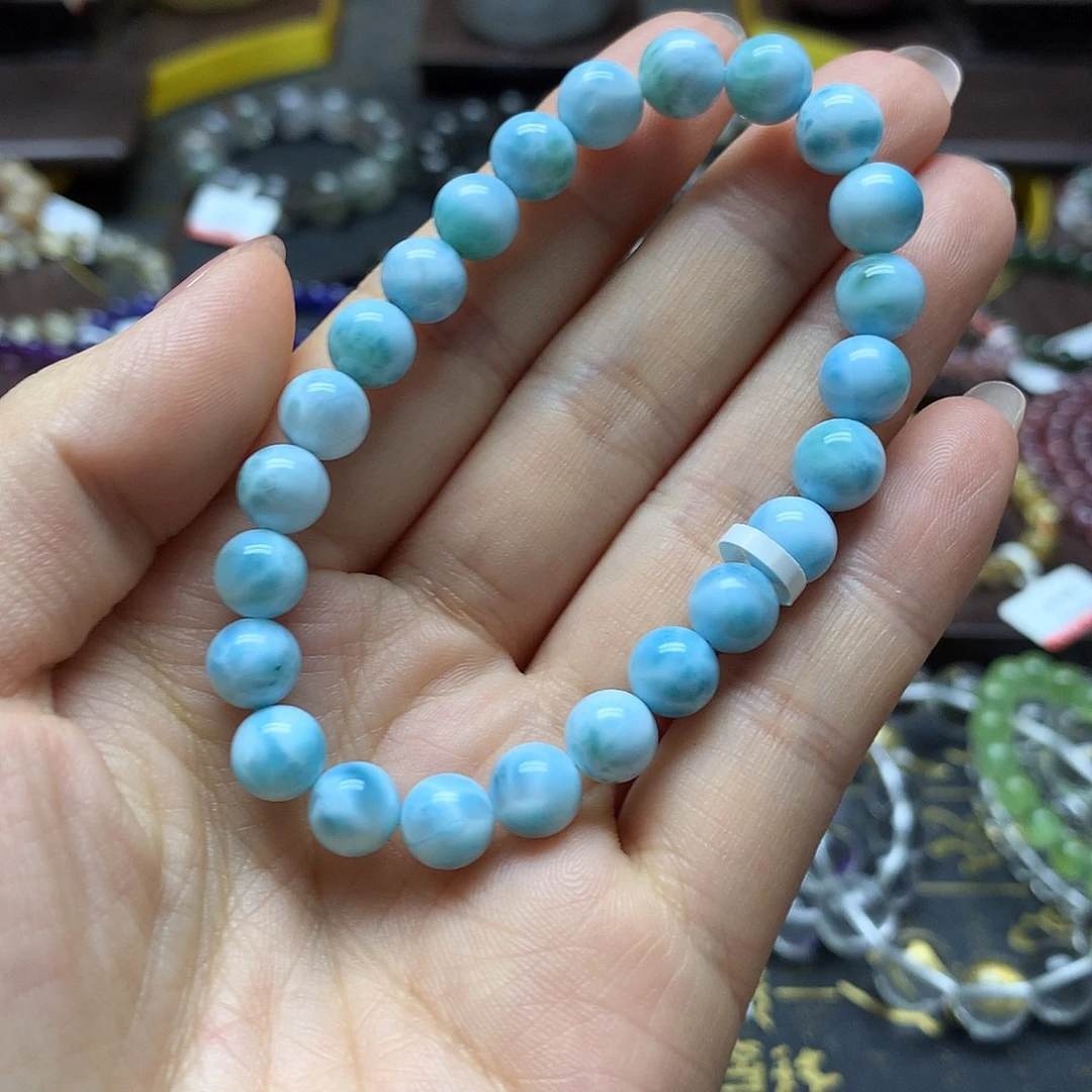 针钠钙石（海纹石）未镶嵌手链手链